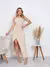 Vestido mídi com fenda - comprar online
