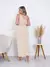 Vestido mídi com fenda - comprar online