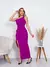 Vestido mídi com fenda - comprar online
