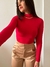 Blusa Básica Manga Longa Casual de Frio Feminina Trabalho