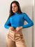 Blusa Básica Manga Longa Casual de Frio Feminina - loja online
