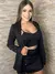 Conjunto Blazer Shorts Saia e Cropped PRETO-BRANCO - MAG
