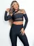 Cropped top cropt blusinha feminino collant malha manga longa - MAG