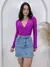 Body Feminino Manga Longa Bojo Frente Transpassada Marquezine - comprar online