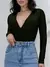 Body Feminino Manga Longa Bojo Frente Transpassada Marquezine