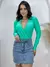 Body Feminino Manga Longa Bojo Frente Transpassada Marquezine - comprar online