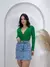 Body Feminino Manga Longa Bojo Frente Transpassada Marquezine na internet