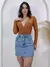 Imagem do Body Feminino Manga Longa Bojo Frente Transpassada Marquezine