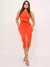 Conjunto Feminino Cropped e Saia Midi Malha Crepe - comprar online