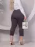 CALÇA CAPRI FEMININA JACQUARD LINHO COM BOLSO E BOTAO. - comprar online