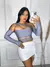 Cropped top cropt blusinha feminino collant malha manga longa - comprar online