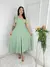Vendedor IndicadoVestido midi luxo lisa duna linho com laço um ombro - MAG