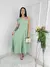 Vendedor IndicadoVestido midi luxo lisa duna linho com laço um ombro - MAG