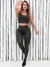 Conjunto Fitness Feminino Para Academia em Cirre Texturizado Calça Legging e Top Fitness Com Bojo