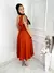 Vendedor IndicadoVestido midi luxo lisa duna linho com laço um ombro - MAG