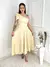 Vendedor IndicadoVestido midi luxo lisa duna linho com laço um ombro - MAG