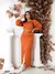 Conjunto Feminino Alfaiataria Cropped e Saia Longa Fenda Frontal Elegante - loja online