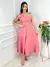 Vendedor IndicadoVestido midi luxo lisa duna linho com laço um ombro na internet