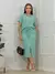 Vendedor Indicado conjunto cropped alongado despojado feminino + saia midi com fenda frontal moletinho para trabalho ou passeio - comprar online