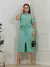 Vendedor Indicado conjunto cropped alongado despojado feminino + saia midi com fenda frontal moletinho para trabalho ou passeio na internet