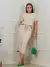 Vendedor Indicado conjunto cropped alongado despojado feminino + saia midi com fenda frontal moletinho para trabalho ou passeio