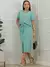 Vendedor Indicado conjunto cropped alongado despojado feminino + saia midi com fenda frontal moletinho para trabalho ou passeio - loja online