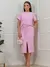 Vendedor Indicado conjunto cropped alongado despojado feminino + saia midi com fenda frontal moletinho para trabalho ou passeio - comprar online