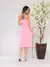 vestido midi de alfaiataria de alcinha - MAG