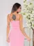 vestido midi de alfaiataria de alcinha