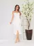 vestido midi de alfaiataria de alcinha - comprar online