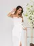 vestido midi de alfaiataria de alcinha - loja online