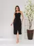 vestido midi de alfaiataria de alcinha - loja online
