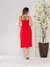 vestido midi de alfaiataria de alcinha