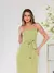 vestido midi de alfaiataria de alcinha - comprar online