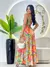 Imagem do Vestido longo fenda floral