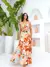 Vestido longo fenda floral na internet