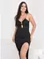 Vestido Curto Com Argola e Fenda - loja online