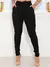 Calça Feminina Social Com Lycra Clochard Laço Amarra Slim Fit