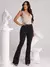 Imagem do Calça Jeans Feminina Modelo Cintura Alta Flare com Elastano Levanta Bumbum