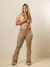 Calça Jeans Feminina Modelo Cintura Alta Flare com Elastano Levanta Bumbum - MAG
