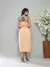 vestido midi de alfaiataria de alcinha - MAG