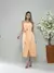 vestido midi de alfaiataria de alcinha - comprar online