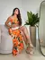 Vestido longo fenda floral - comprar online