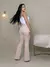 Calça Jeans Feminina Modelo Cintura Alta Flare com Elastano Levanta Bumbum