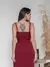 vestido midi de alfaiataria de alcinha - MAG
