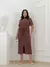 Vendedor Indicado conjunto cropped alongado despojado feminino + saia midi com fenda frontal moletinho para trabalho ou passeio - MAG