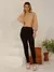 Cropped com manga longa/Blusa/Com botao lastex/Liso na internet