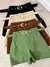 Imagem do Short feminino alfaiataria com cinto e com bolso