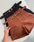 Imagem do Short feminino alfaiataria com cinto e com bolso
