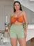 Imagem do Short feminino alfaiataria com cinto e com bolso